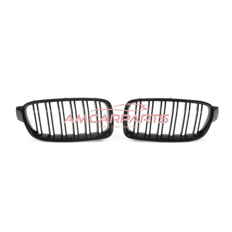 Upgrade Design Kühlergrill / Sportgrill passend für BMW 3er F30 / F31 11-18 Matt schwarz / Hochglanz schwarz