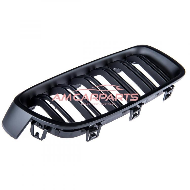 Preview: Upgrade Design Kühlergrill / Sportgrill passend für BMW 3er F30 / F31 11-19 Matt schwarz
