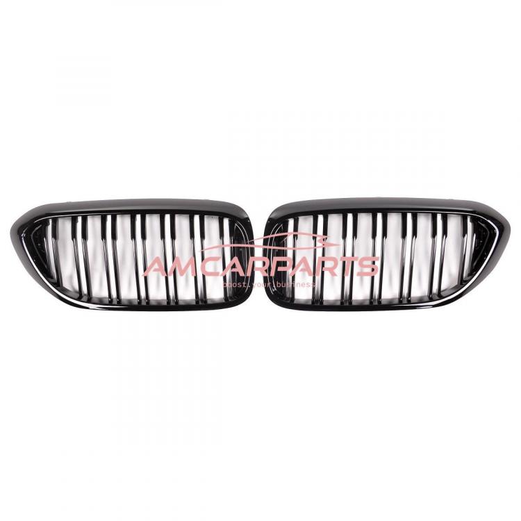 Upgrade Design Kühlergrill / Sportgrill passend für BMW 5er G30 / G31 Vor-Facelift 17-20 Hochglanz schwarz