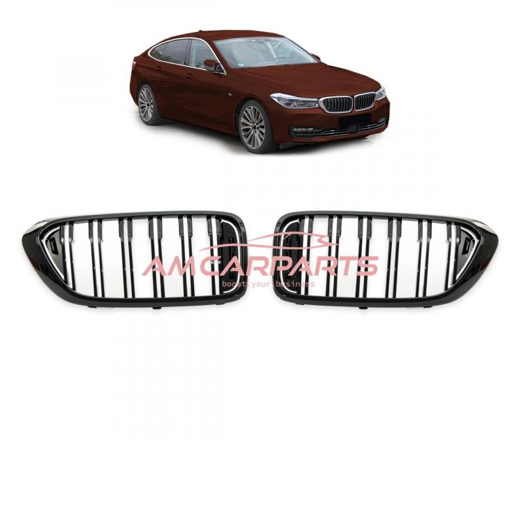 Upgrade Design Kühlergrill / Sportgrill passend für BMW 6er G32 Vor-Facelift 17-20 Hochglanz schwarz