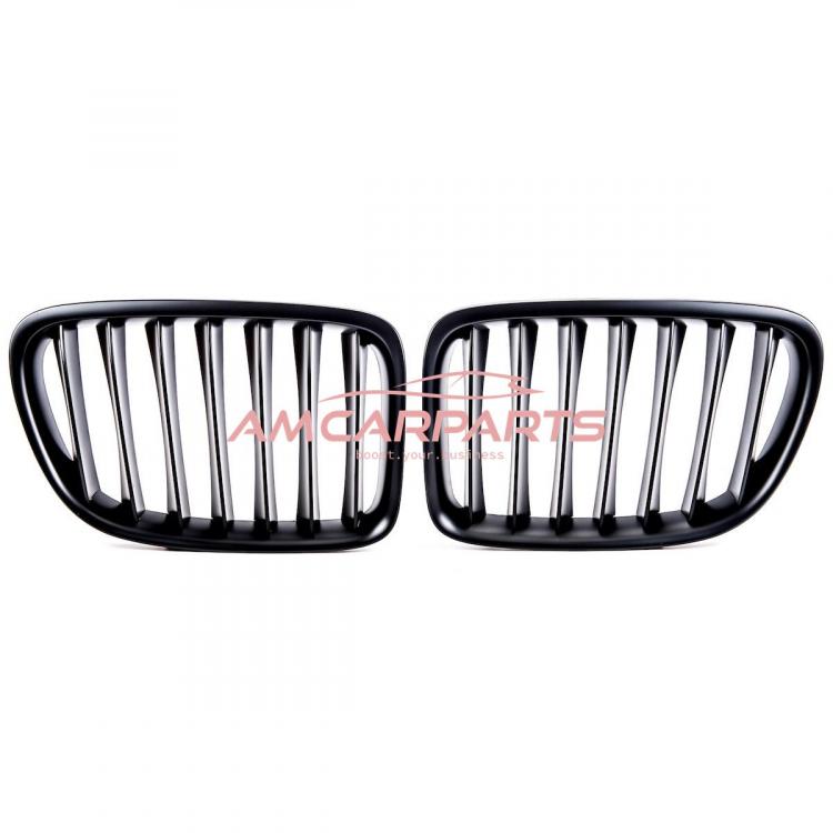 Upgrade Design Kühlergrill / Sportgrill passend für BMW X1 E84 09-15 Matt schwarz