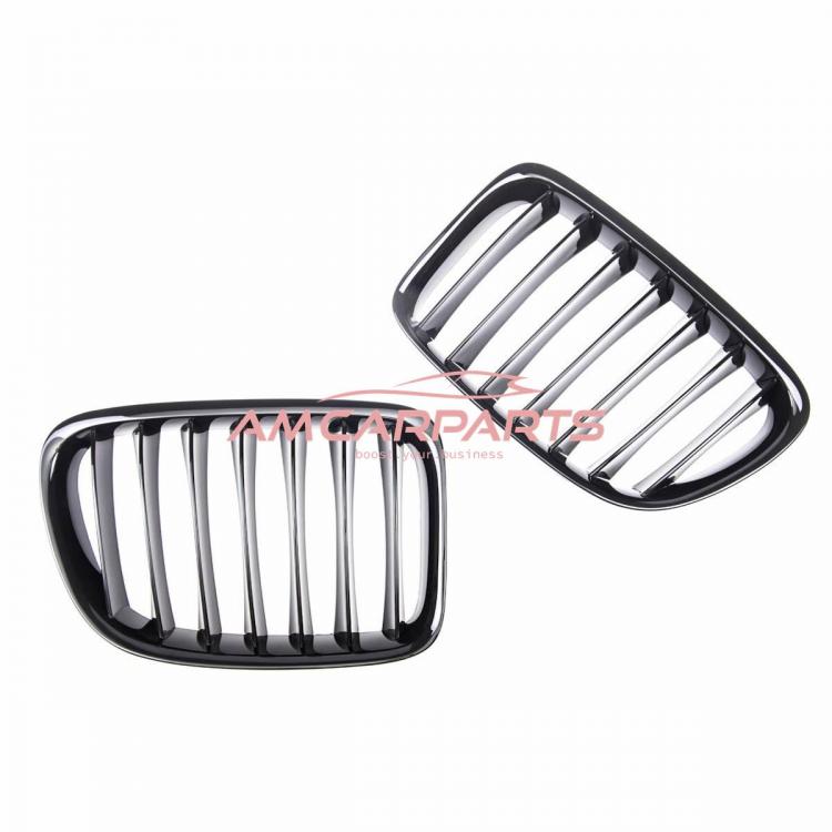 Upgrade Design Kühlergrill / Sportgrill passend für BMW X1 E84 09-15 Hochglanz schwarz