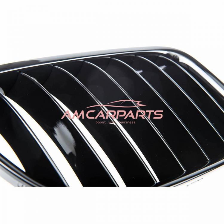 Upgrade Design Kühlergrill / Sportgrill passend für BMW X1 E84 09-15 Hochglanz schwarz