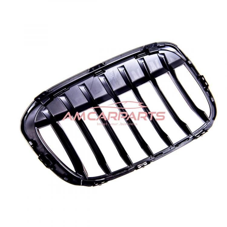 Upgrade Design Kühlergrill / Sportgrill passend für BMW X1 F48 Vor-Facelift 15-19 Matt schwarz