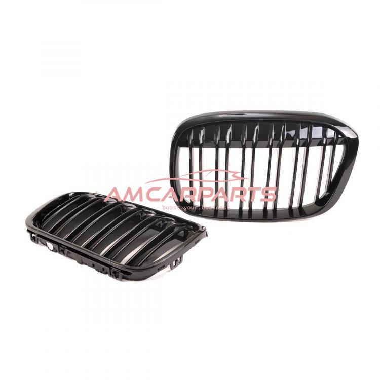 Upgrade Design Kühlergrill / Sportgrill passend für BMW X1 F48 Vor-Facelift 15-19 Hochglanz schwarz