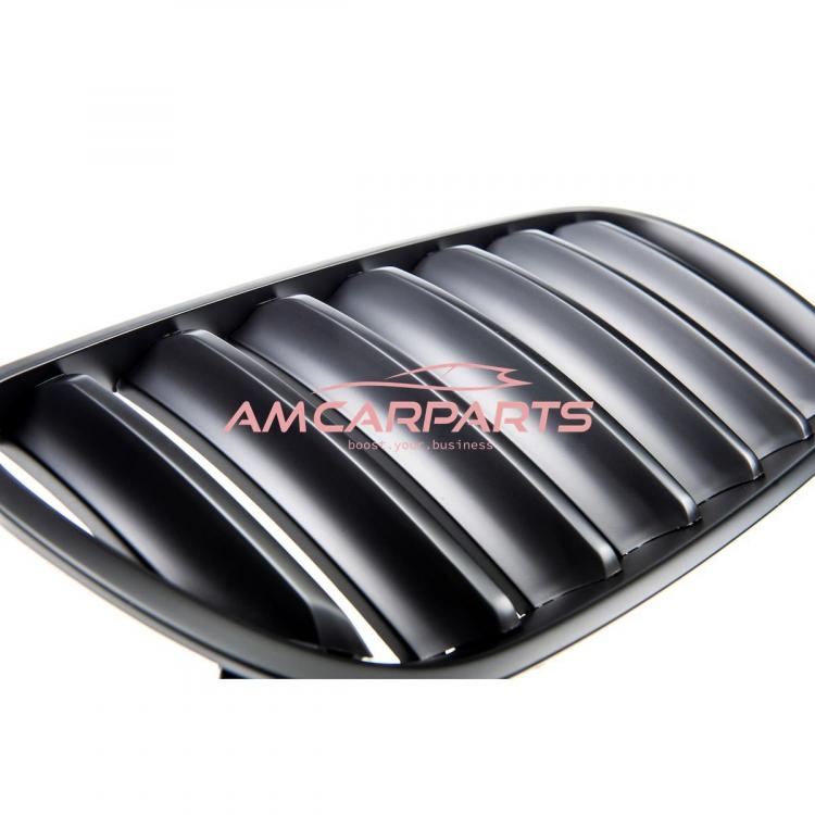 Upgrade Design Kühlergrill / Sportgrill passend für BMW X3 E83 Facelift 06-10 Matt schwarz