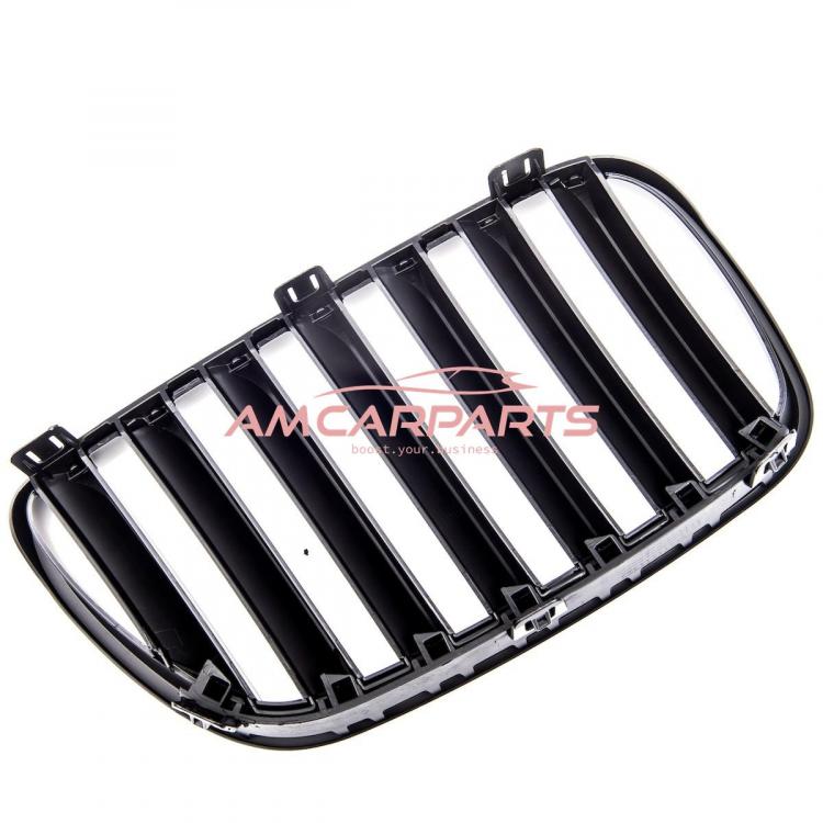 Upgrade Design Kühlergrill / Sportgrill passend für BMW X3 E83 Facelift 06-10 Matt schwarz