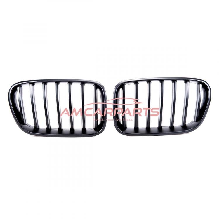 Upgrade Design Kühlergrill / Sportgrill passend für BMW X3 F25 Vor-Facelift 10-14 Matt schwarz