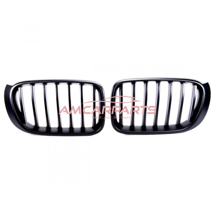 Upgrade Design Kühlergrill / Sportgrill passend für BMW X3 F25 / X4 F26 Facelift 14-18 Matt schwarz