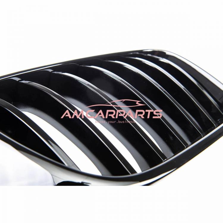 Upgrade Design Kühlergrill / Sportgrill passend für BMW X3 F25 / X4 F26 Facelift 14-17 Hochglanz schwarz