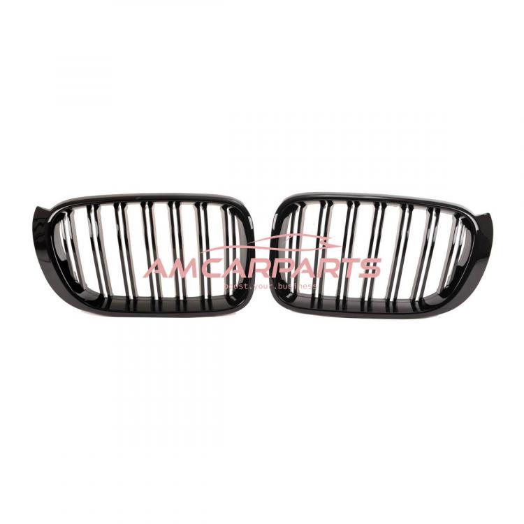 Upgrade Design Kühlergrill / Sportgrill passend für BMW X3 F25 / X4 F26 Facelift 14-17 Hochglanz schwarz