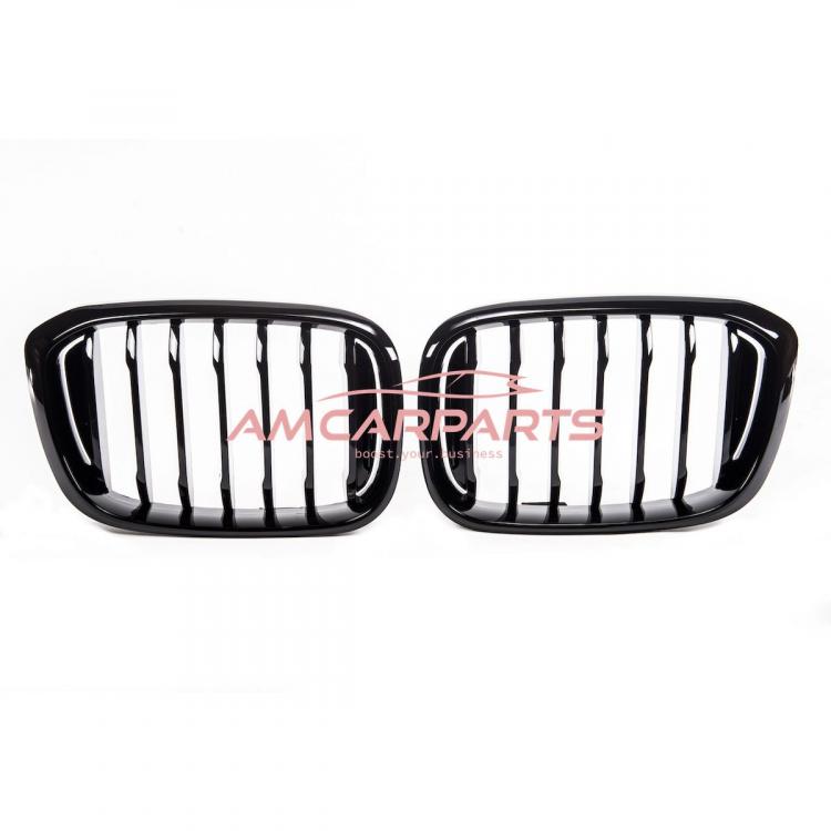 Upgrade Design Kühlergrill / Sportgrill passend für BMW X3 G01 / X4 G02 17-21 Hochglanz schwarz