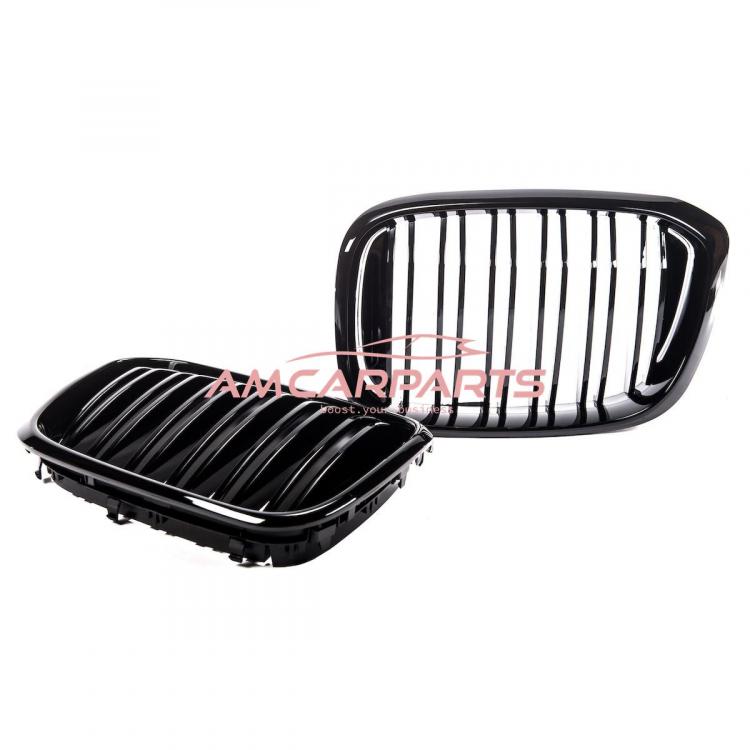 Upgrade Design Kühlergrill / Sportgrill passend für BMW X3 G01 / X4 G02 17-21 Hochglanz schwarz