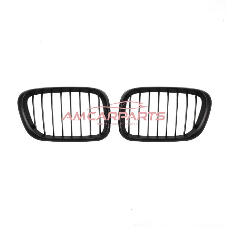 Upgrade Design Kühlergrill / Sportgrill passend für BMW X5 E53 Vor-Facelift 99-03 Matt schwarz