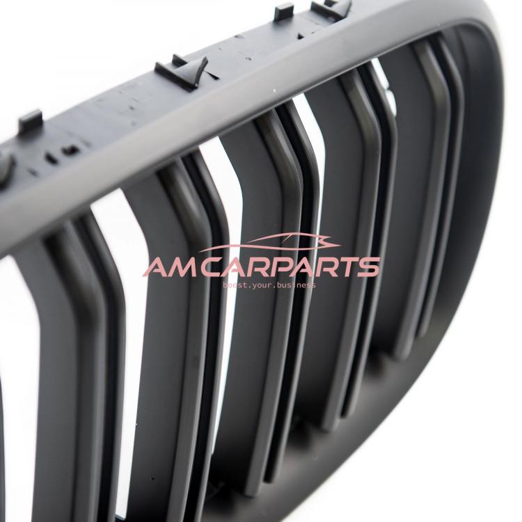 Upgrade Design Kühlergrill / Sportgrill passend für BMW X5 E70 / X6 E71, E72 07-13 Matt schwarz