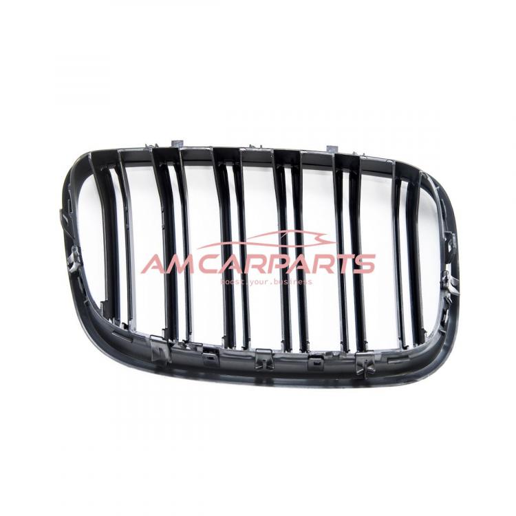 Upgrade Design Kühlergrill / Sportgrill passend für BMW X5 E70 / X6 E71, E72 07-13 Matt schwarz