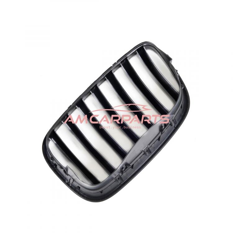 Upgrade Design Kühlergrill / Sportgrill passend für BMW X5 E70 / X6 E71 07-13 Hochglanz schwarz