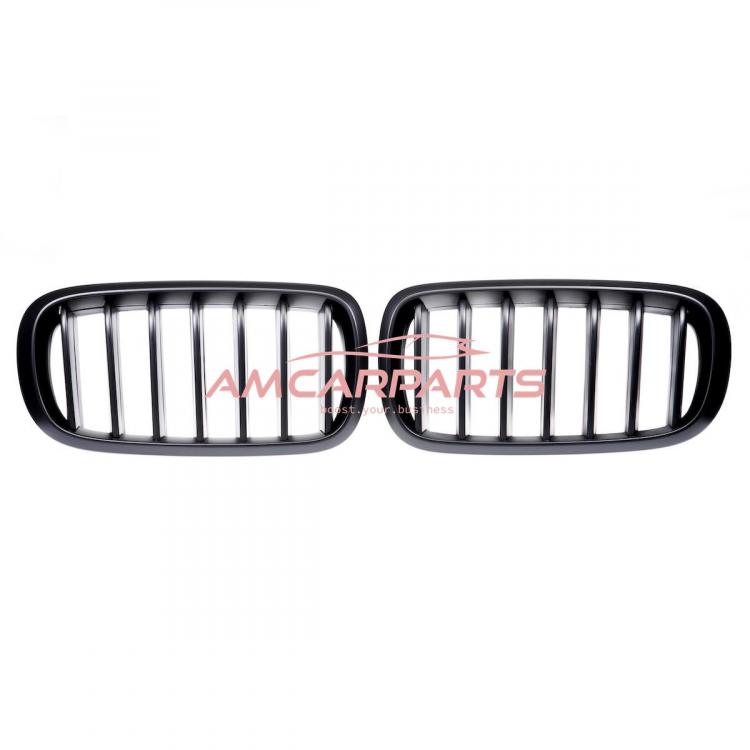 Upgrade Design Kühlergrill / Sportgrill passend für BMW X5 F15, F85 / X6 F16, F86 13-18 Matt schwarz