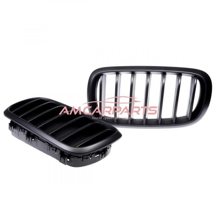 Upgrade Design Kühlergrill / Sportgrill passend für BMW X5 F15, F85 / X6 F16, F86 13-18 Matt schwarz