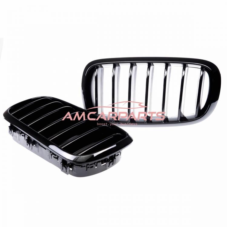 Upgrade Design Kühlergrill / Sportgrill passend für BMW X5 F15, F85 / X6 F16, F86 13-18 Hochglanz schwarz