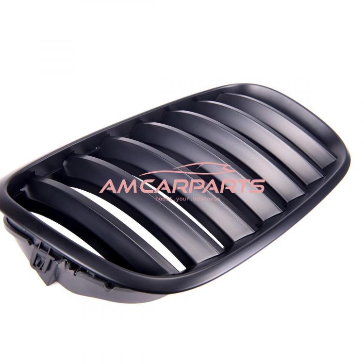 Upgrade Design Kühlergrill / Sportgrill passend für BMW X5 E70 / X6 E71, E72 13-18 Matt schwarz