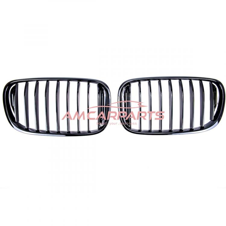 Upgrade Design Kühlergrill / Sportgrill passend für BMW 7er G11 / G12 Vor-Facelift 15-19 Hochglanz schwarz