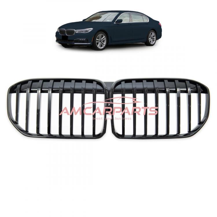 Upgrade Design Kühlergrill / Sportgrill passend für BMW 7er G11 / G12 Facelift 19+ Hochglanz schwarz