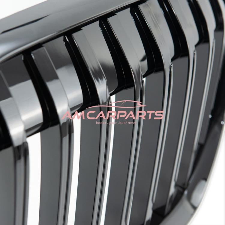 Upgrade Design Kühlergrill / Sportgrill passend für BMW 7er G11 / G12 Facelift 19+ Hochglanz schwarz