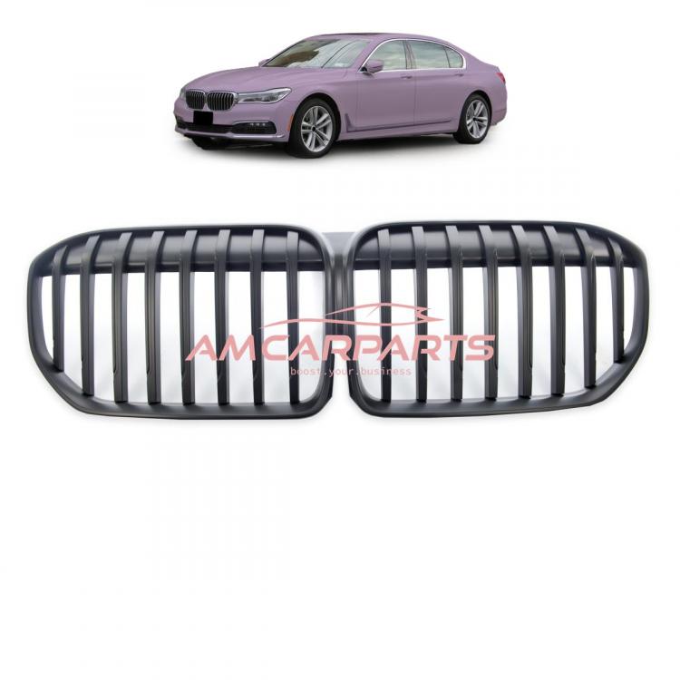 Upgrade Design Kühlergrill / Sportgrill passend für BMW 7er G11 / G12 Facelift 19+ Matt schwarz
