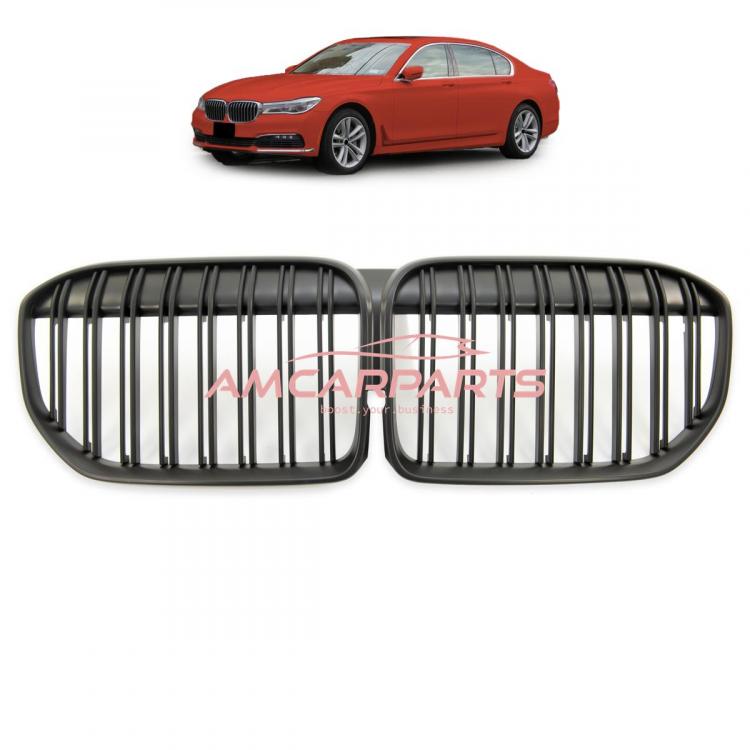 Upgrade Design Kühlergrill / Sportgrill passend für BMW 7er G11 / G12 Facelift 19+ Matt schwarz