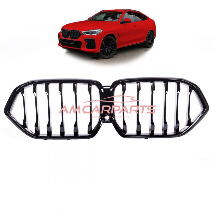 Upgrade Design Kühlergrill / Sportgrill passend für BMW X6 G06 / F96 19+ Hochglanz schwarz