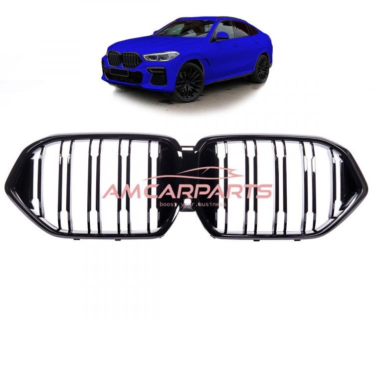 Upgrade Design Kühlergrill / Sportgrill passend für BMW X6 G06 / F96 19+ Hochglanz schwarz