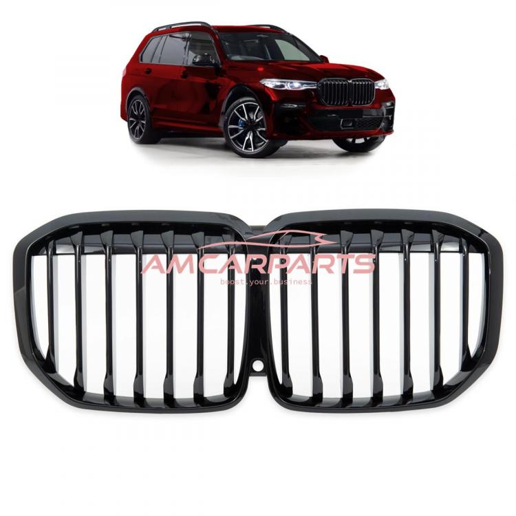 Upgrade Design Kühlergrill / Sportgrill passend für BMW X7 G07 Vor-Facelift 19-22 Hochglanz schwarz