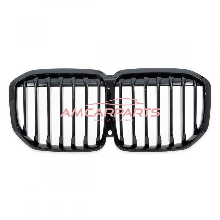 Preview: Upgrade Design Kühlergrill / Sportgrill passend für BMW X7 G07 Vor-Facelift 19-22 Hochglanz schwarz