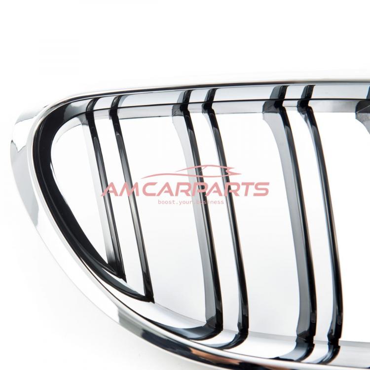Upgrade Design Kühlergrill / Sportgrill passend für BMW 6er F12 / F13 / F06 11-18 Hochglanz schwarz / chrom