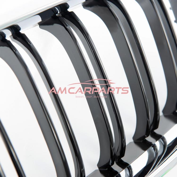 Upgrade Design Kühlergrill / Sportgrill passend für BMW 6er F12 / F13 / F06 11-18 Hochglanz schwarz / chrom