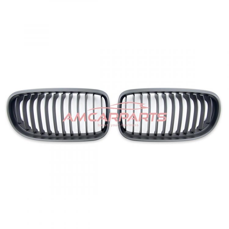 Preview: Upgrade Design Kühlergrill / Sportgrill passend für BMW 3er E90 / E91 Facelift 08-11 Matt schwarz