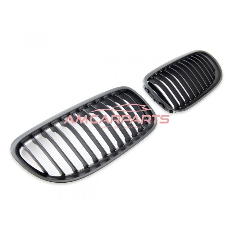 Preview: Upgrade Design Kühlergrill / Sportgrill passend für BMW 3er E90 / E91 Facelift 08-11 Matt schwarz