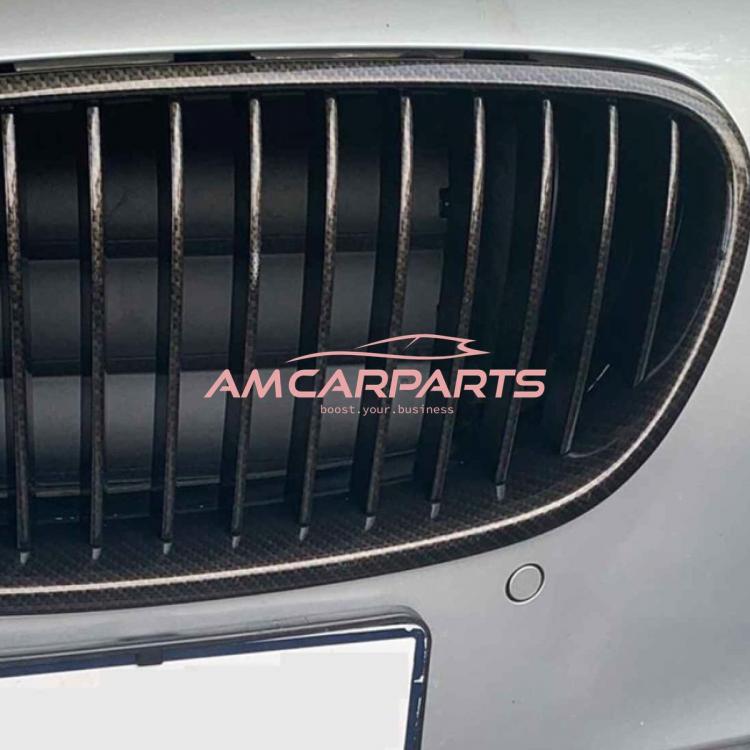 Upgrade Design Kühlergrill / Sportgrill passend für BMW 5er F10 / F11 10-18 Carbon-Optik / Hochglanz braun
