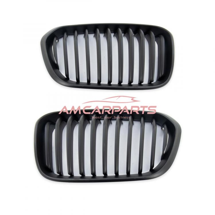 Upgrade Design Kühlergrill / Sportgrill passend für BMW 1er F20 / F21 Facelift 15-19 Matt schwarz