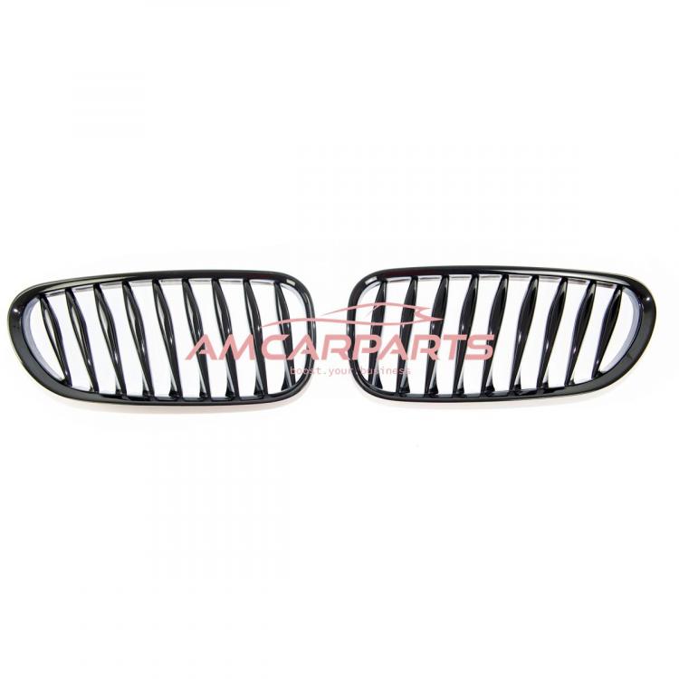 Preview: Upgrade Design Kühlergrill / Sportgrill passend für BMW Z4 E85 / E86 02-08 Hochglanz schwarz