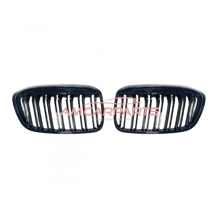 Preview: Upgrade Design Kühlergrill / Sportgrill passend für BMW 2er F45 / F46 Facelift 18-21 Hochglanz schwarz