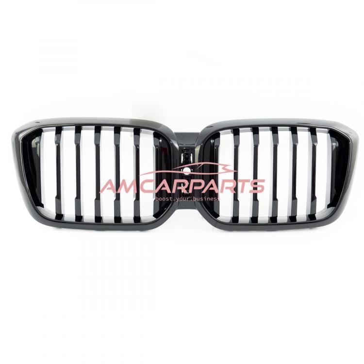 Preview: Upgrade Design Kühlergrill / Sportgrill passend für BMW X3 G01, F97 / X4 G02, F98 Facelift 21+ Hochglanz schwarz