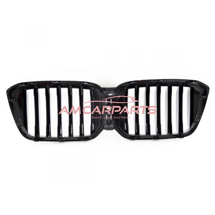 Upgrade Design Kühlergrill / Sportgrill passend für BMW X3 G01, F97 / X4 G02, F98 Facelift 21+ Hochglanz schwarz