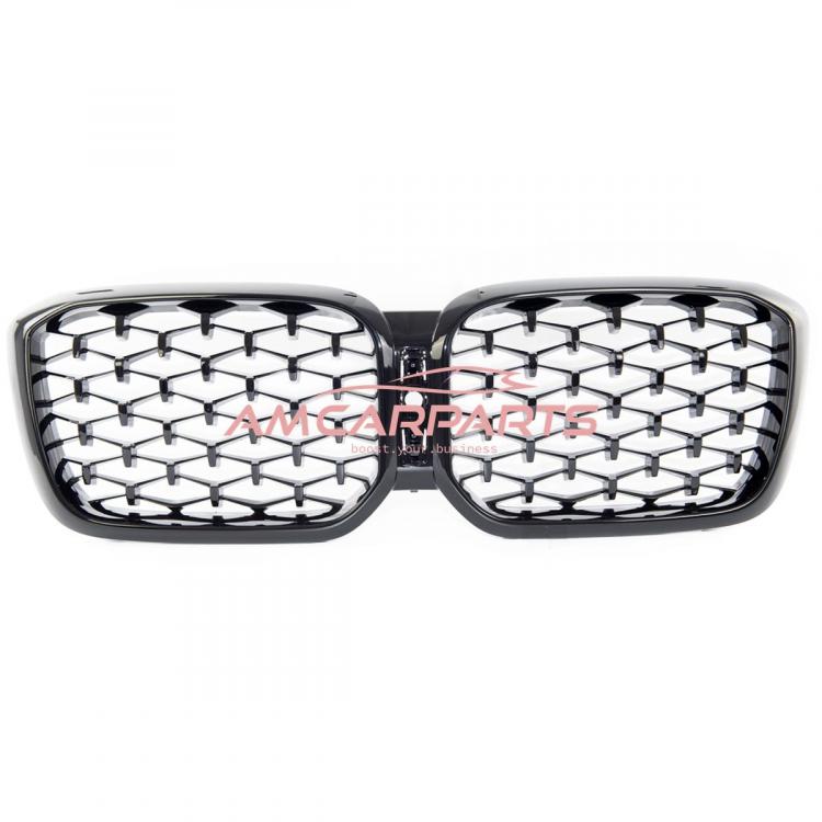 Upgrade "Teardrop" Design Kühlergrill / Sportgrill passend für BMW X3 G01, F97 / X4 G02, F98 Facelift 21+ Hochglanz schwarz