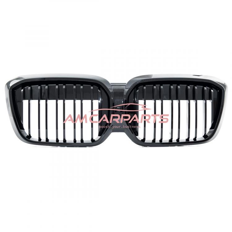 Upgrade Design Kühlergrill / Sportgrill passend für BMW iX3 G08 21+ Hochglanz schwarz
