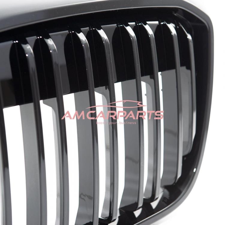 Upgrade Design Kühlergrill / Sportgrill passend für BMW iX3 G08 21+ Hochglanz schwarz