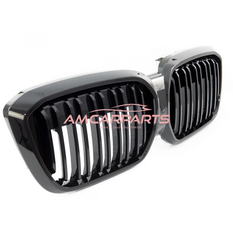 Upgrade Design Kühlergrill / Sportgrill passend für BMW iX3 G08 21+ Hochglanz schwarz
