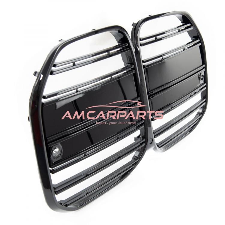 Upgrade Design Kühlergrill / Sportgrill passend für BMW 4er G22 / G23 Vor-Facelift 20+ Hochglanz schwarz