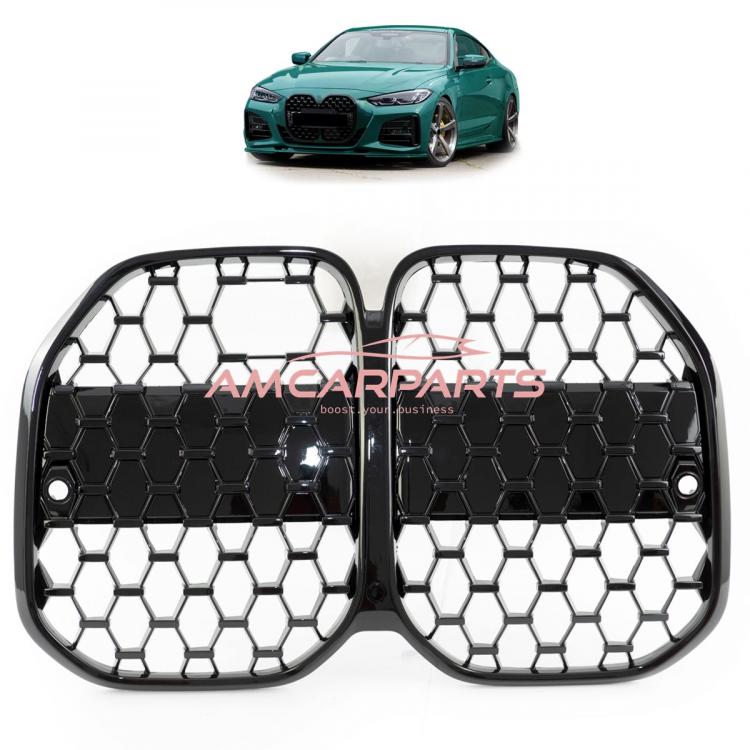 Upgrade Design Kühlergrill / Sportgrill passend für BMW 4er G22 / G23, G83 21+ Hochglanz schwarz